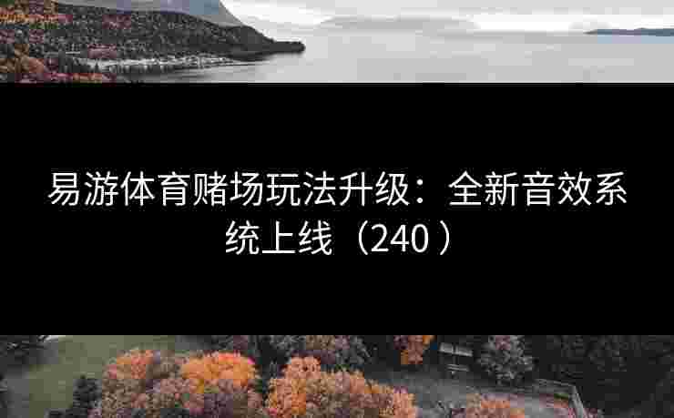 易游体育赌场玩法升级：全新音效系统上线（240 ）