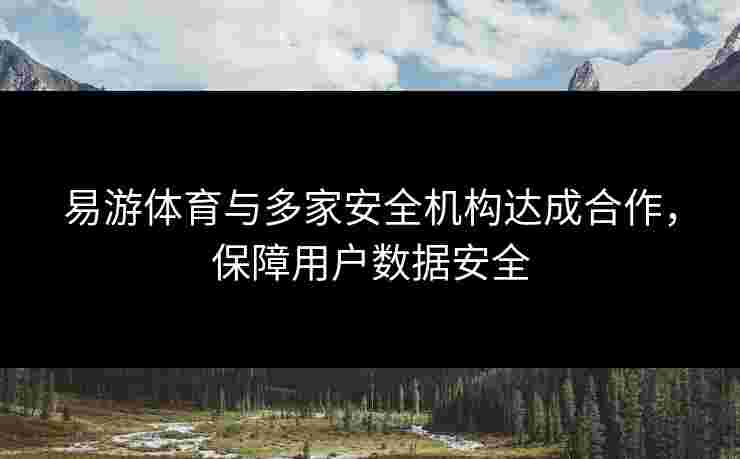 易游体育与多家安全机构达成合作，保障用户数据安全