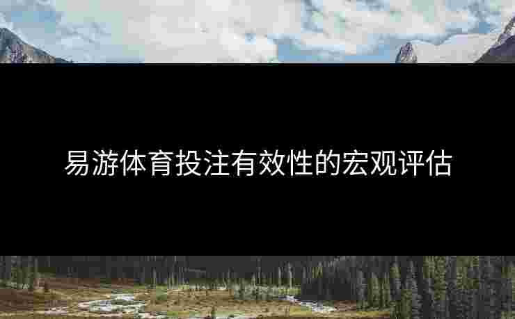 易游体育投注有效性的宏观评估
